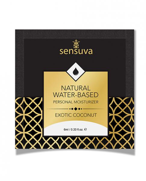 Sensuva Natural Water Based Personal Moisturizer Single Use Packet - 6 Ml Exotic Coconut-Sensuva-Sexual Toys®