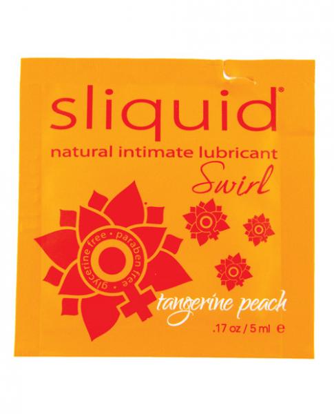 Sliquid Naturals Swirl Lubricant Pillow - .17 Oz Peach-Sliquid-Sexual Toys®