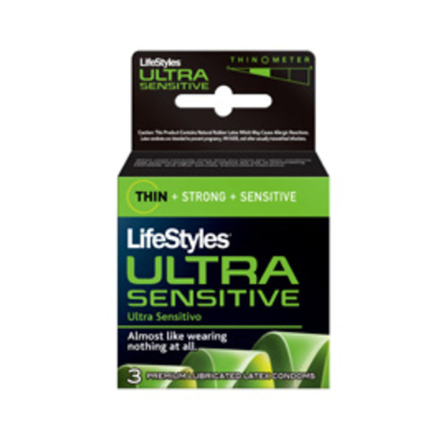 Lifestyles Condom Ultra Sensitive Lubricated 3 Pack-blank-Sexual Toys®