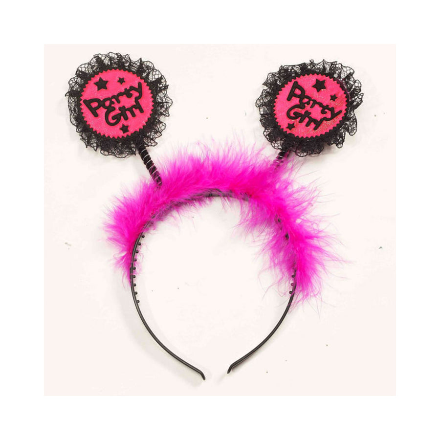 Party Girl Headband-Blk/Pink-Forum Novelties-Sexual Toys®