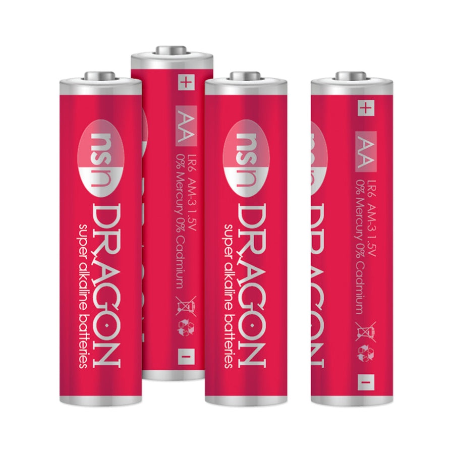 Dragon Alkaline Batteries 4 Pack AA-NS Novelties-Sexual Toys®