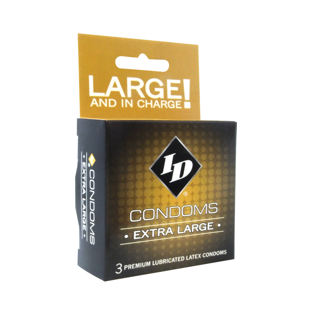 ID Extra Large Condom (3)-ID Lube-Sexual Toys®