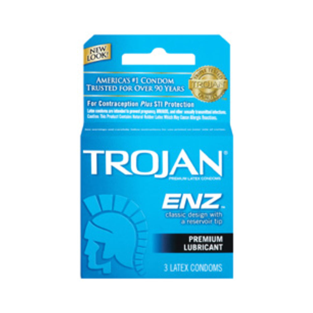 Trojan ENZ Lubricated Condoms 3 Pack-blank-Sexual Toys®