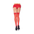 Sheer Stockings with Back Seam Lace Top Red O/S-blank-Sexual Toys®