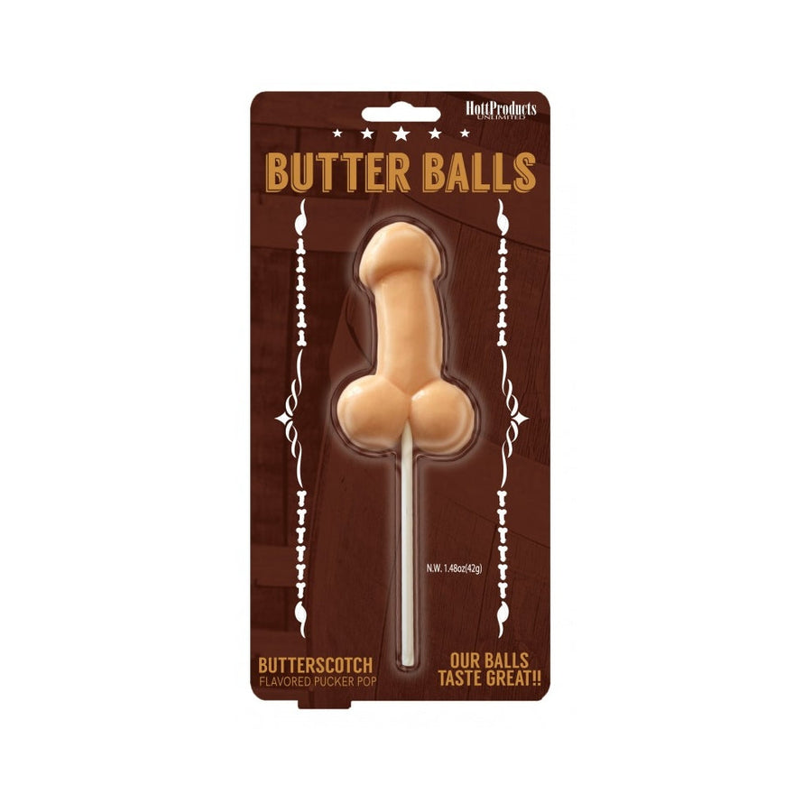 Butter Balls Butterscotch Flavored Pecker Pop-blank-Sexual Toys®