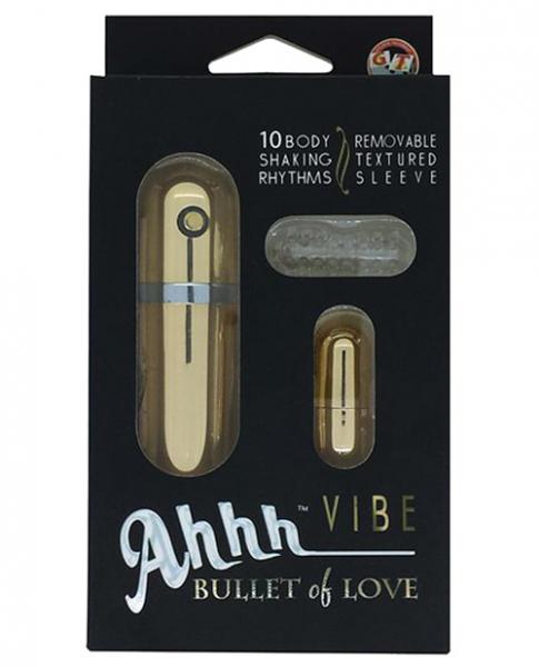 Ahh Vibe Bullet Of Love Remote Control Bullet Gold-AHHH-Sexual Toys®