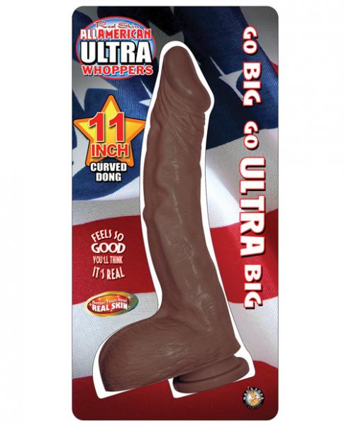 All American Ultra Whoppers 11 inches Curved Dong Brown-All American Ultra Whopper-Sexual Toys®