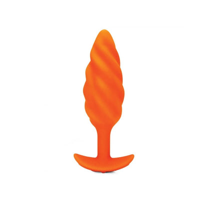 b-Vibe Swirl Texture Plug Orange-B-Vibe-Sexual Toys®