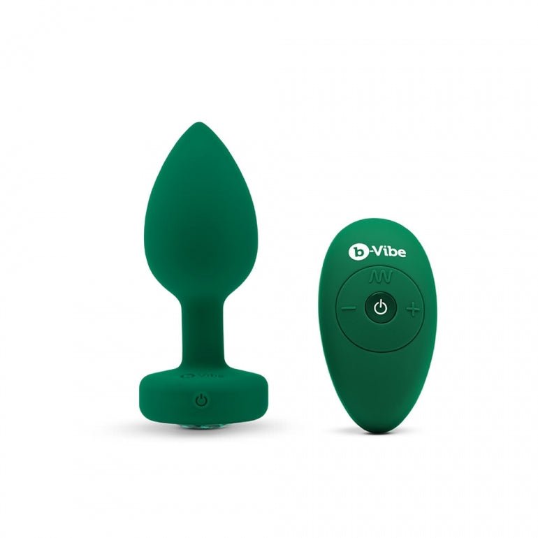 B-vibe Vibrating Jewels - Remote Control- Rechargeable - Emerald (m/l)-B-Vibe-Sexual Toys®