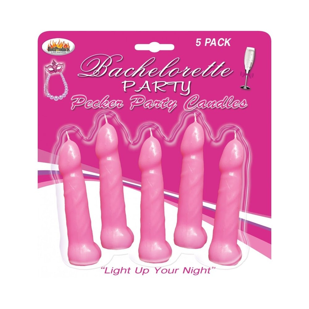 Bachelorette Party Pecker Party  Candles Pink 5 Pack-blank-Sexual Toys®