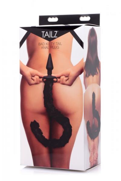 Bad Kitty Silicone Cat Tail Anal Plug Black-Tailz-Sexual Toys®