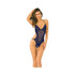 Bare It All Crotchless Lace & Mesh Teddy Navy M/l-blank-Sexual Toys®