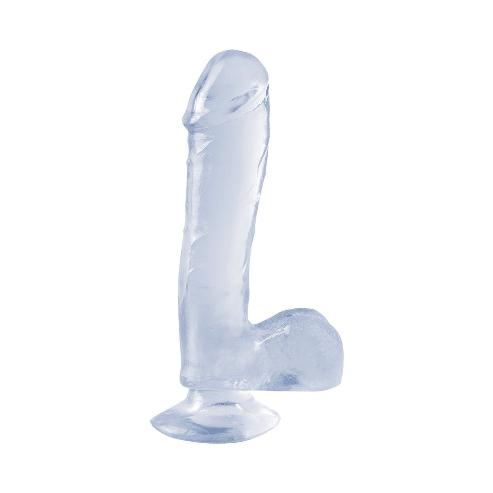 Basix Dong Suction Cup 7.5 Inches Clear-blank-Sexual Toys®