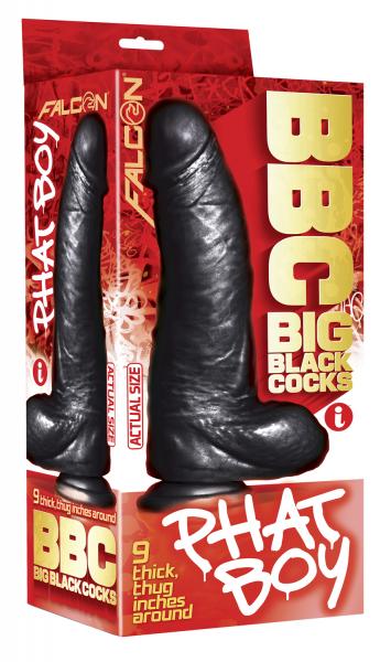 Big Black Cock Phat Boy 10&quot;-Falcon Big Black Cock-Sexual Toys®