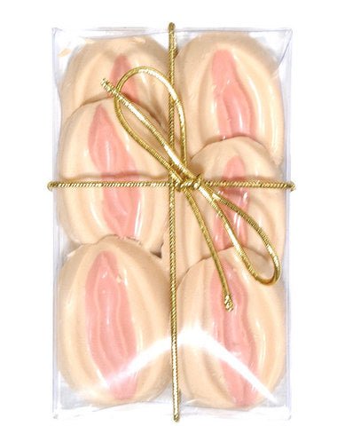 Bite Size Vagina Butterscotch Gift Box 6 Pieces-Erotic Chocolates-Sexual Toys®