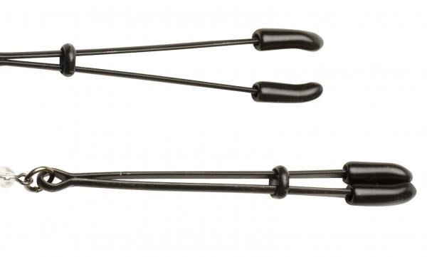 Black Beaded Nipple Clamps With Tweezer Tip Black-blank-Sexual Toys®