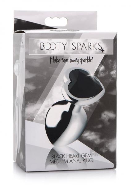 Black Heart Gem Anal Plug - Medium-Booty Sparks-Sexual Toys®