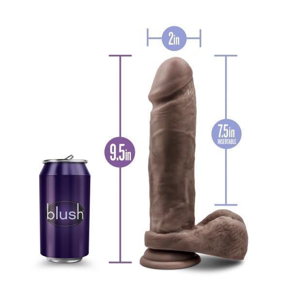 Au Naturel 9.5 Inches Dildo with Suction Cup Brown-Blush-Sexual Toys®