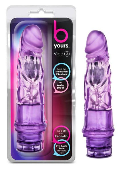 B Yours Vibe 3 Purple Realistic Dildo-Blush-Sexual Toys®