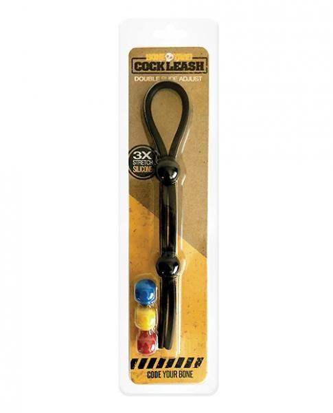 Boneyard Double Cock Leash Black-Boneyard-Sexual Toys®