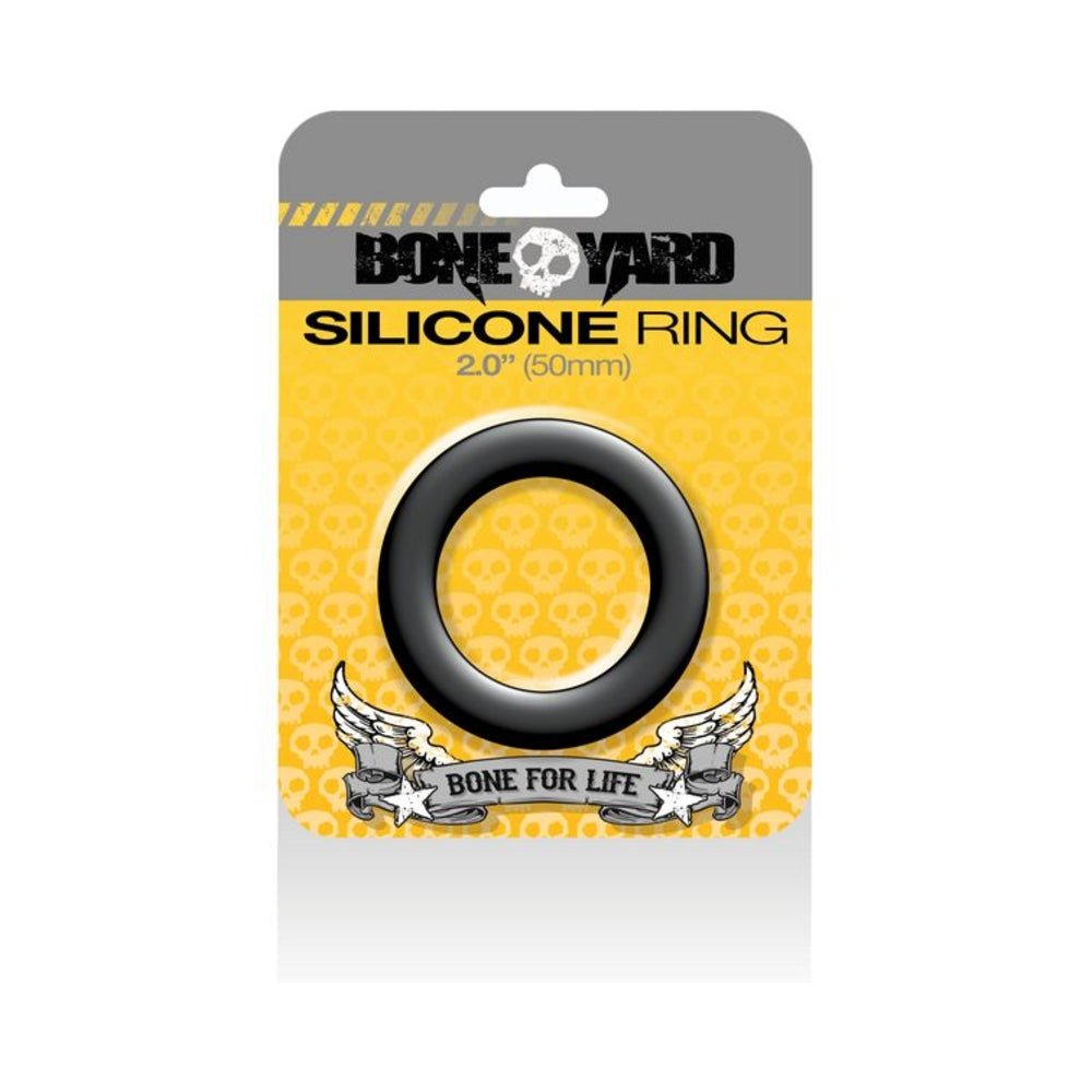 Boneyard Silicone Cock Ring 2 inches Black-Boneyard-Sexual Toys®