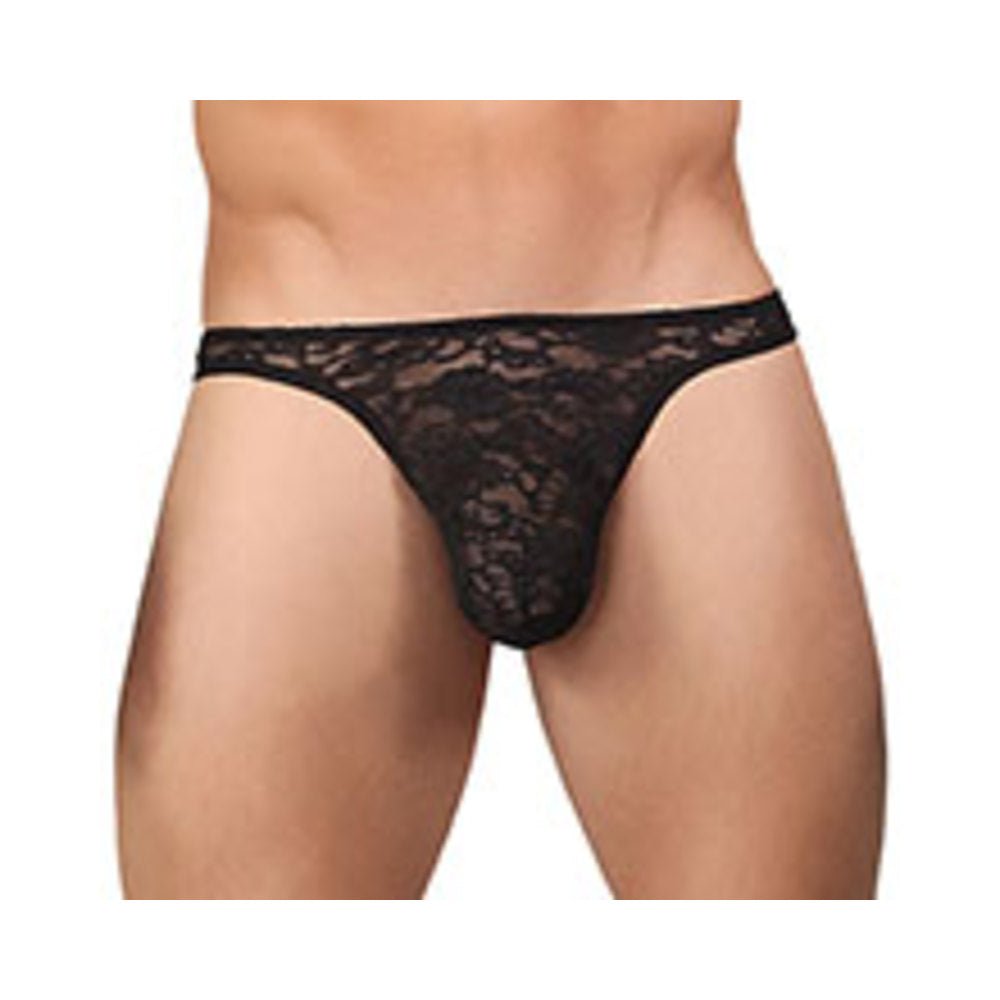 Bong Thong Stretch Lace Black Small/Medium-Male Power-Sexual Toys®