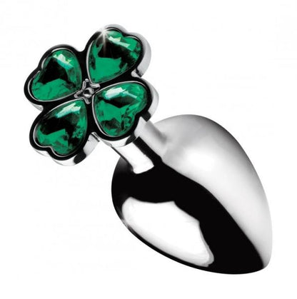 Booty Sparks Lucky Clover Gem Anal Plug Large Silver-Booty Sparks-Sexual Toys®