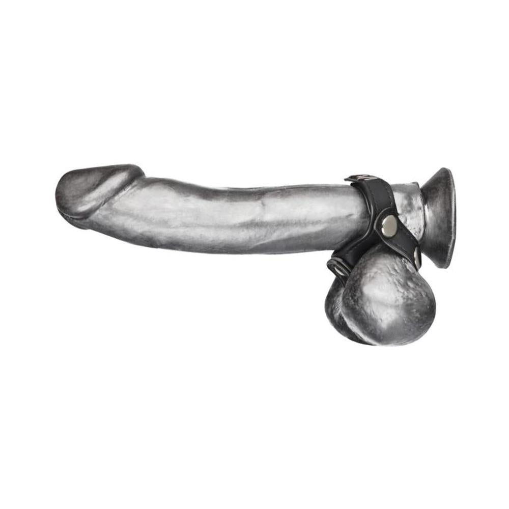 C &amp; B Gear V-Style Cock Ring with Ball Divider Black-Electric Eel-Sexual Toys®