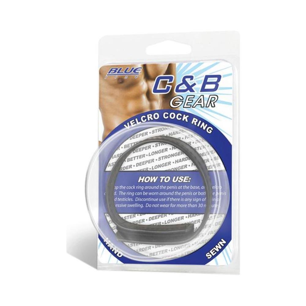 C &amp; B Gear Velcro Cock Ring Black-Electric Eel-Sexual Toys®