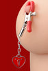 Captive Heart Padlock Nipple Clamps-Master Series-Sexual Toys®