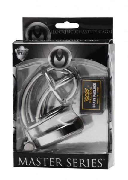 Captus Stainless Steel Locking Chastity Cage-Master Series-Sexual Toys®