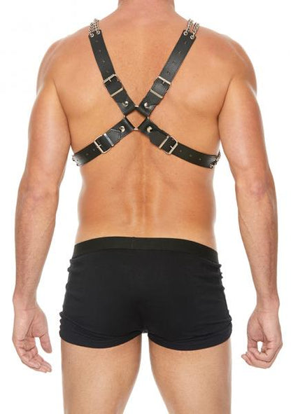 Chain And Chain Harness - Black-blank-Sexual Toys®