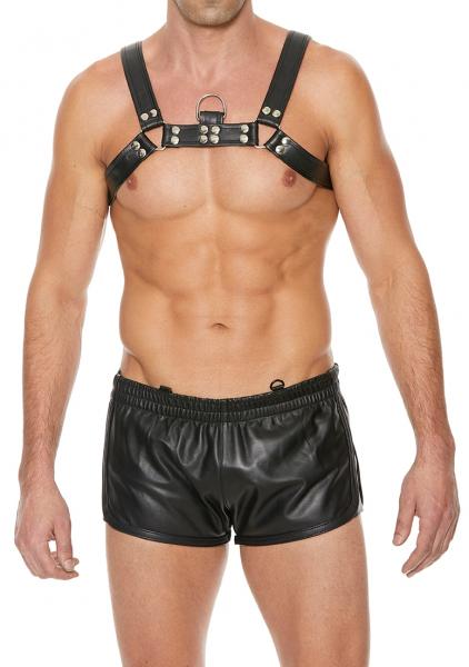 Chest Bulldog Harness - Black/black - S/m-blank-Sexual Toys®