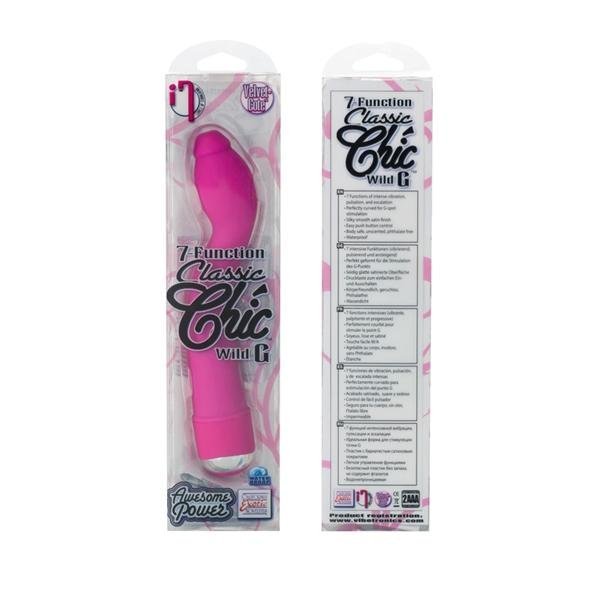 7 Function Classic Chic Wild G Velvet Cote Vibrator Waterproof Pink 6.25 Inch-Classic-Sexual Toys®