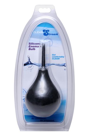 Clean Stream Thin Tip Silicone Enema Bulb Black-Clean Stream-Sexual Toys®