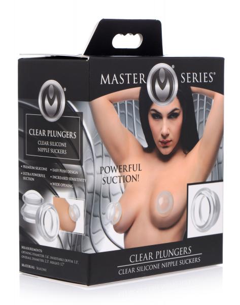 Clear Plungers Silicone Nipple Suckers - Large-Master Series-Sexual Toys®