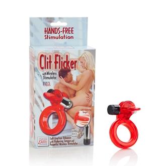 Clit Flicker With Wireless Stimulator - Red-blank-Sexual Toys®