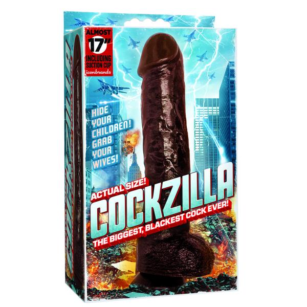 Cockzilla 16.5 inches Black Realistic Dildo-Icon Male-Sexual Toys®