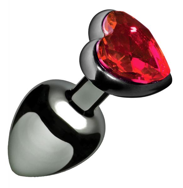 Crimson Tied Scarlet Heart Shaped Jewel Anal Plug-Master Series-Sexual Toys®