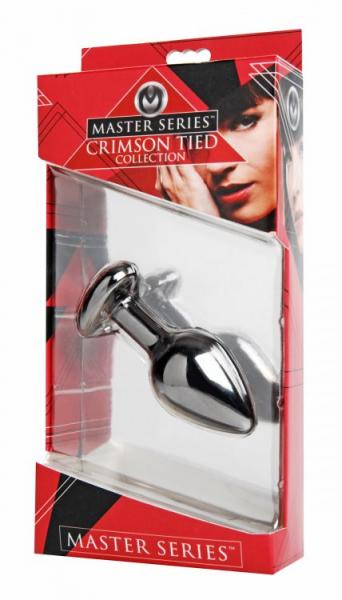 Crimson Tied Scarlet Heart Shaped Jewel Anal Plug-Master Series-Sexual Toys®