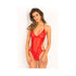 Crotchless Lace & Mesh Teddy Red S/M-Rene Rofe-Sexual Toys®