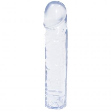 Crystal Jellies 8 Inch Classic Dildo in Clear-Doc Johnson-Sexual Toys®