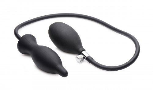 Dark Inflator Silicone Inflatable Anal Plug Black-Master Series-Sexual Toys®