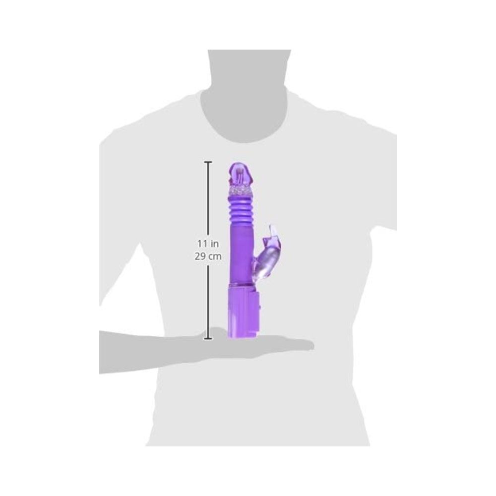 Deep Stroker Rabbit Vibe With Clit Stimulator - Purple-Nasstoys-Sexual Toys®