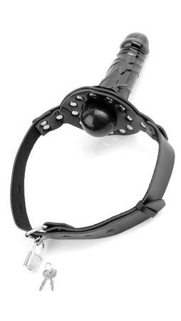 Deluxe Ball Gag With Dildo Black-Pipedream-Sexual Toys®