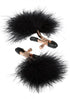 Entice Feather Nipplettes Nipple Clamps Black-Entice Accessories-Sexual Toys®