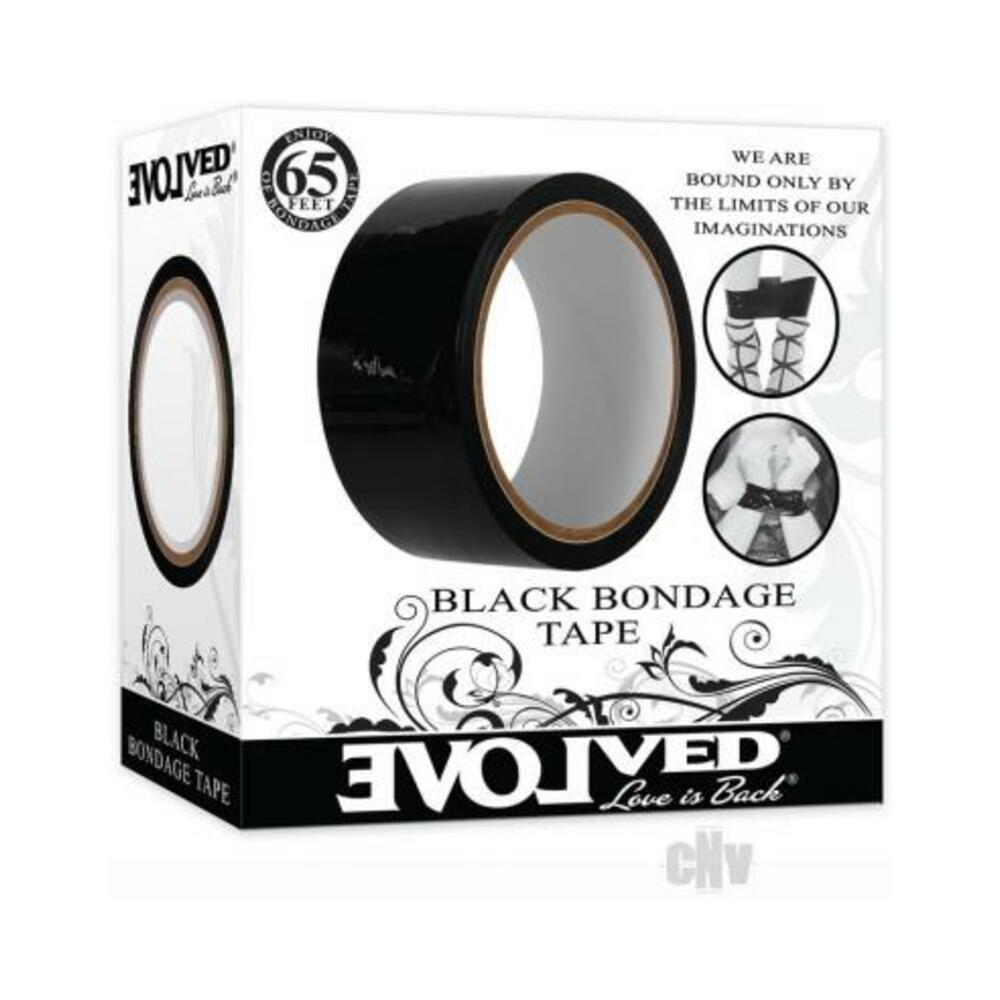 Evolved Bondage Tape 65 Ft. Black-blank-Sexual Toys®