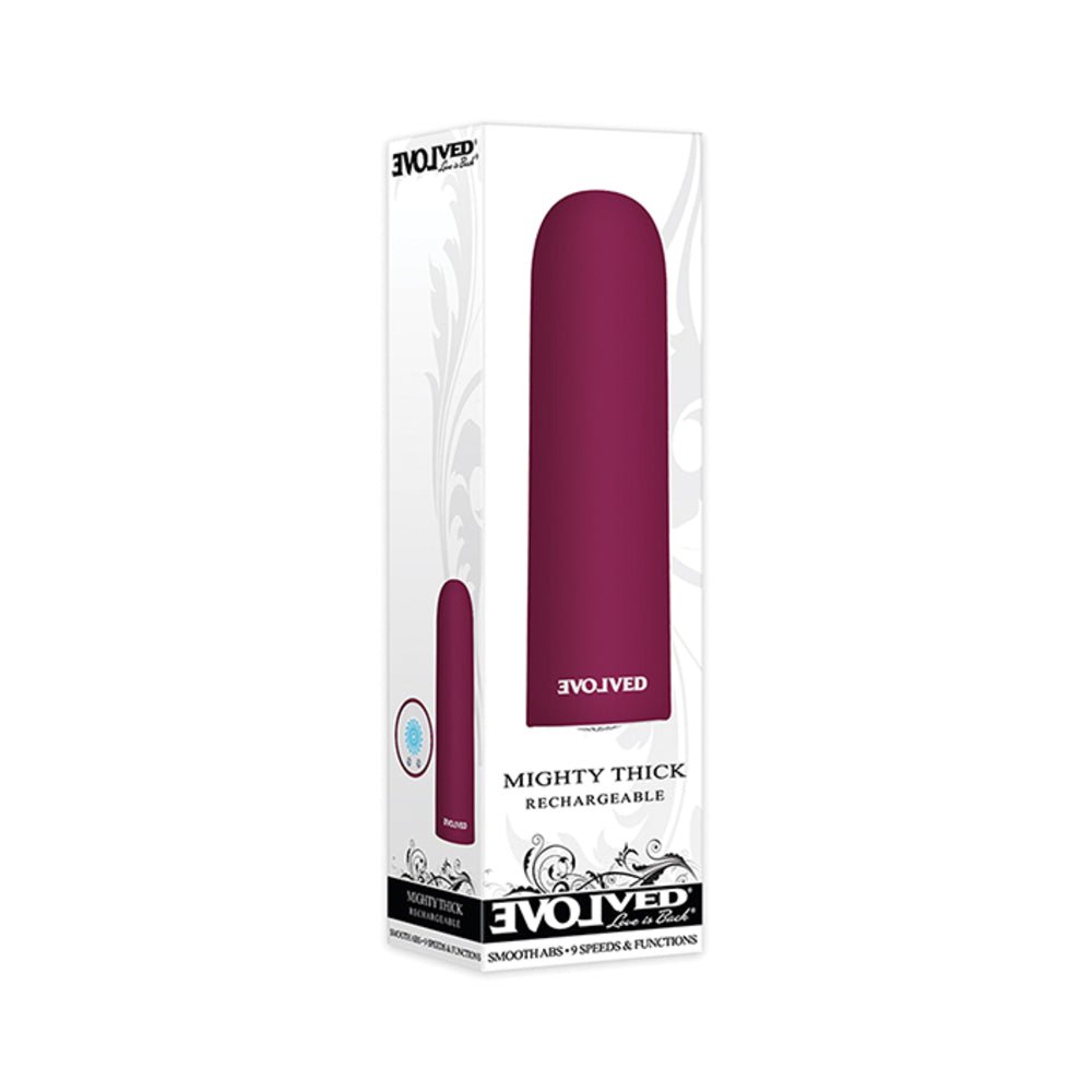 Evolved Mighty Thick Bullet Burgundy-Evolved-Sexual Toys®