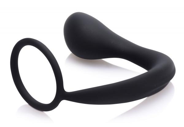 Explorer II Prostate Stimulator &amp; Cock Ring Black-Prostatic Play-Sexual Toys®