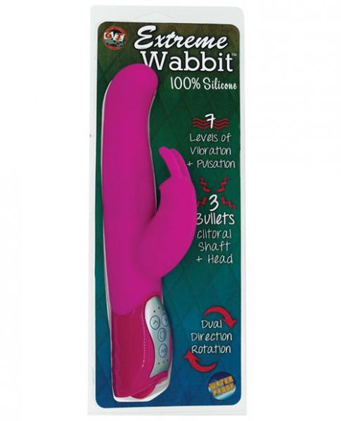 Extreme Wabbit Silicone Rabbit Vibrator Waterproof Pink-blank-Sexual Toys®